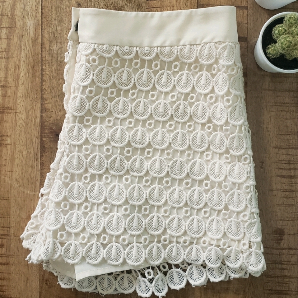 Club Monaco Open Eyelet Shorts